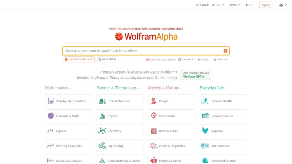 Wolfram Alpha